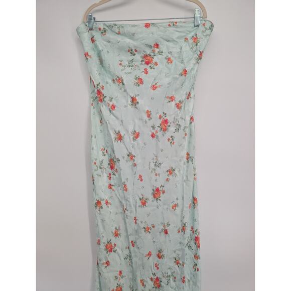 NWD By Anthropologie The Tilda Slip Maxi Dress Printed Edition Sz XL Slate 8C506 - Picture 4 of 13